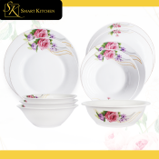 High-Quality Garden Yellow Porcelain Dinner Set - AAA