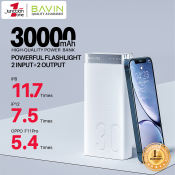 BAVIN 30000mAh Powerbank with Dual USB Output and LED Flashlight