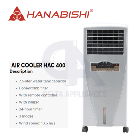 Hanabishi HAC 400 Air Cooler 7.5L