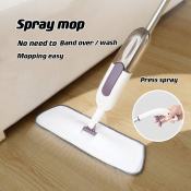 Rotating Brush Floor Cleaner with Handheld Water Sprayer