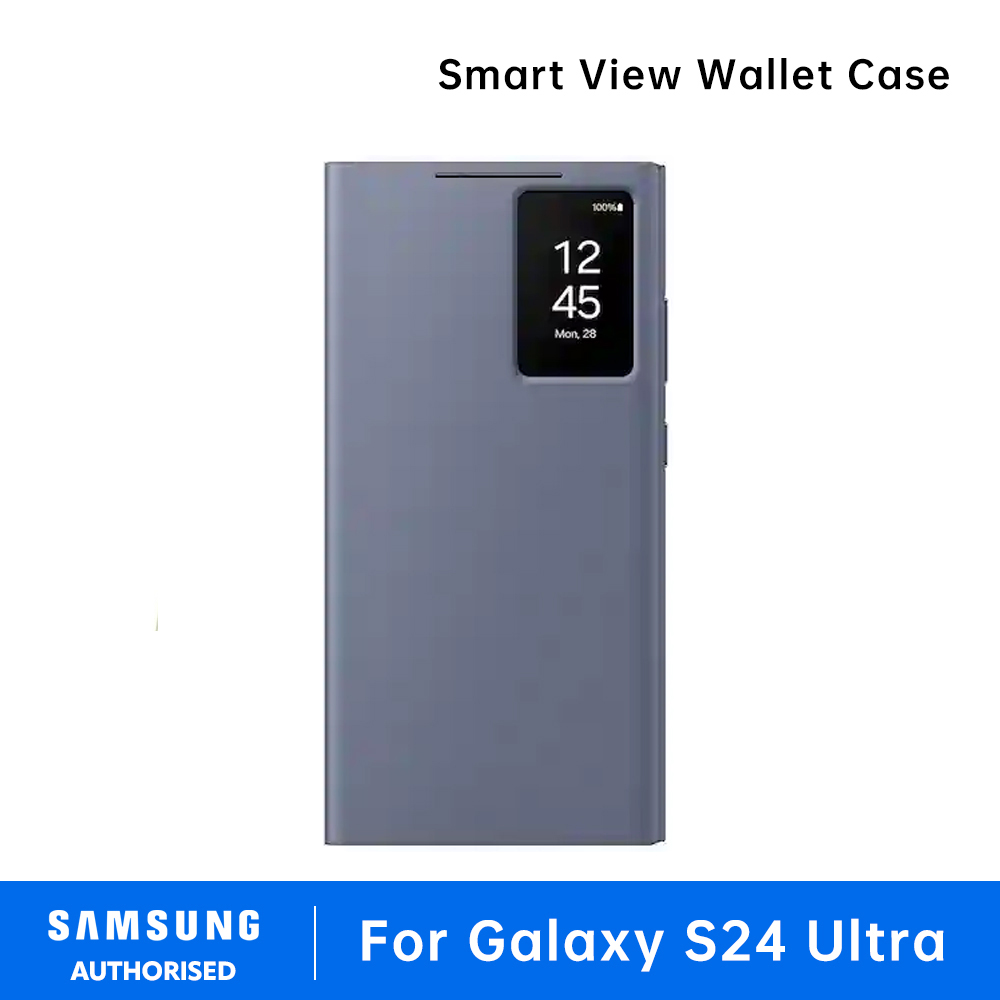 Original Samsung S24 Ultra Smart View Wallet Case Smart Case LED Clear Cover S-View Wallet Case windows phone cases For Galaxy S24 Ultra - Image 4