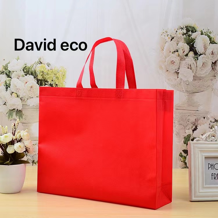 David eco tote bag L B H size 14 17 4 inches bag price 14 each