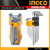INGCO Extra-Long Arm Hex Key Set (HHK11092)