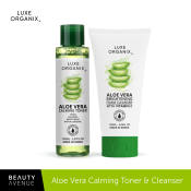 Luxe Organix Aloe Vera Brightening Cleanser and Toner Bundle