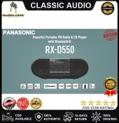 Panasonic RX-D550 Bluetooth Boombox with CD Player, Classic Audio