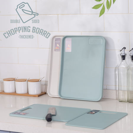 Locaupin Double Sided Chopping Board with Deep Juice Groove