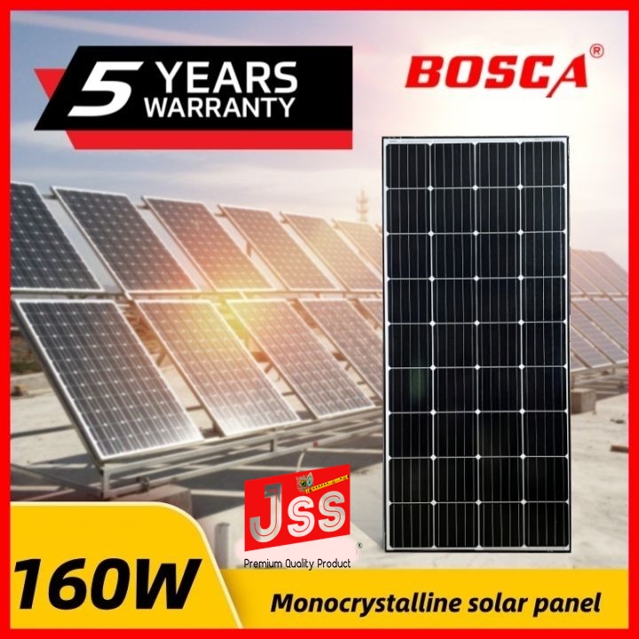 BOSCA 160W Mono Solar Panel - 5 Year Warranty