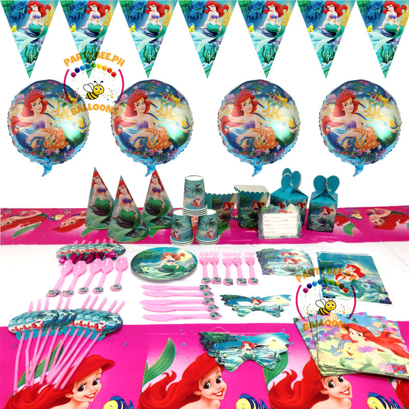 PARTYBEEPH 89Pcs Mermaid Balloon Garland Kit, Mermaid Tail Arch
