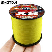 GHOTDA X8 100M High Strength Multicolored Braided Fishing Line