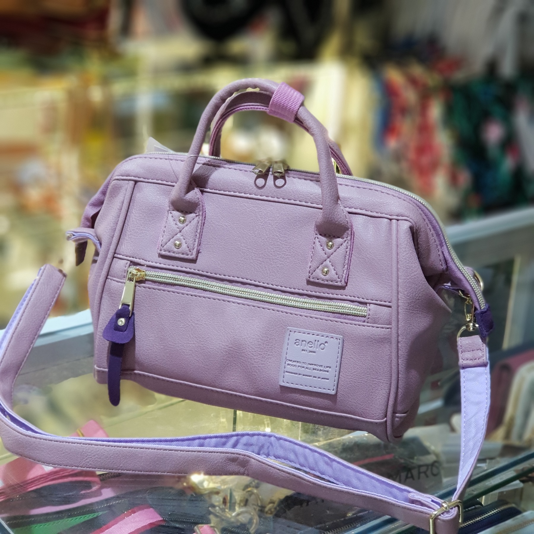 100% #AUTHENTIC ANELLO BAG JAPAN #lavender #LV #ม่วง #ลาเว…