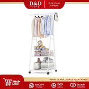 D&D Home | Triangular-Shaped Clothes Rack Open Type Storage