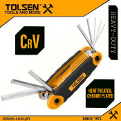 Tolsen 9pcs Folding Allen Hex Key Set  20098