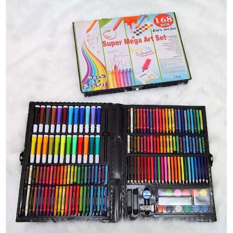 168 PCS Kids Super Mega ART Coloring Set