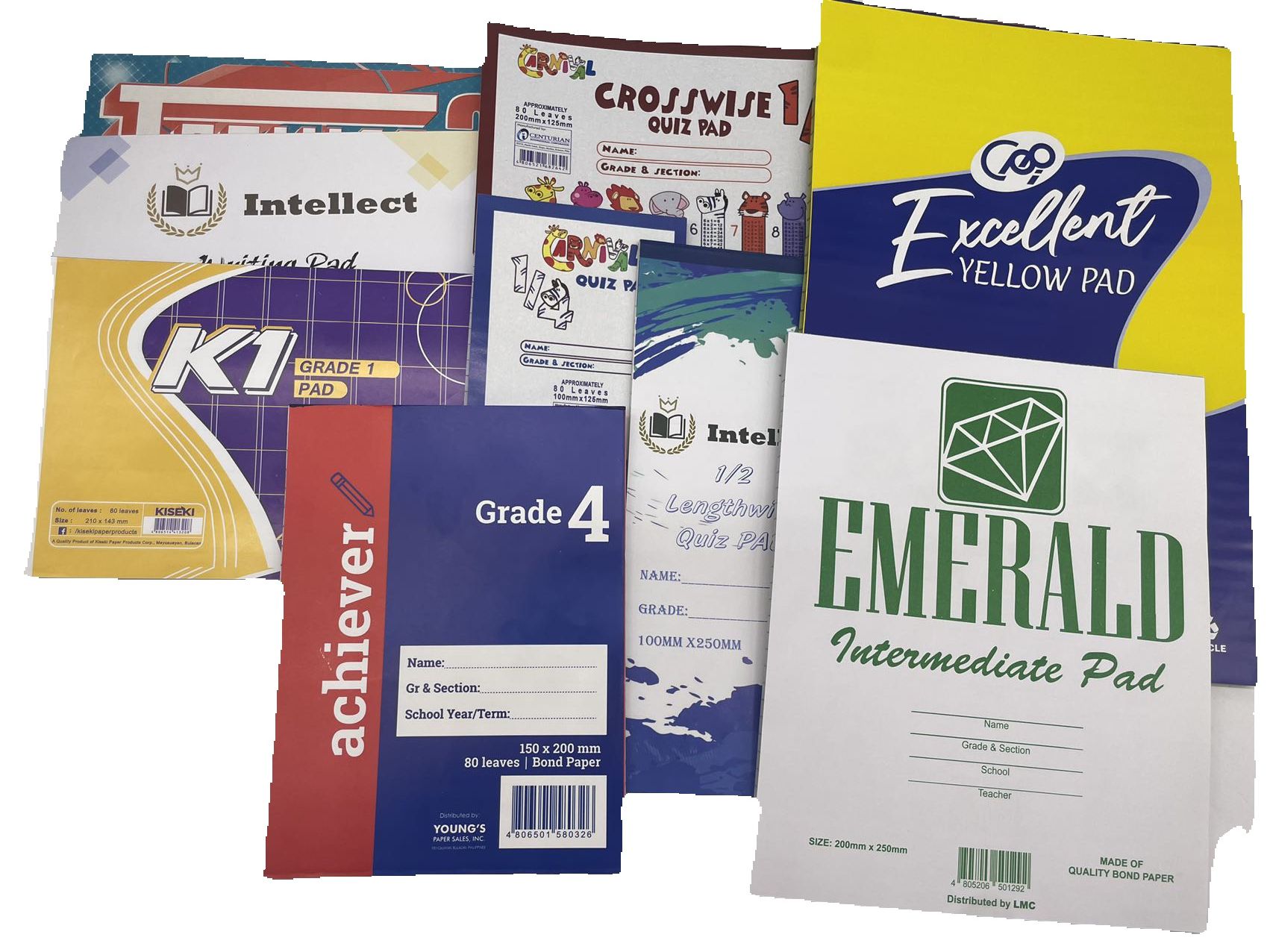 Random Brand Intermediate Pad Paper for Grades 1-4, Sold Per Pad