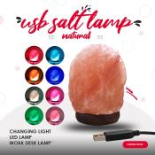 Smilee USB Himalayan Salt Lamp with Multi-Color LED