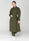 "FASHIONABLE" ARMY GREEN Isolation Gown - Lab Gown 