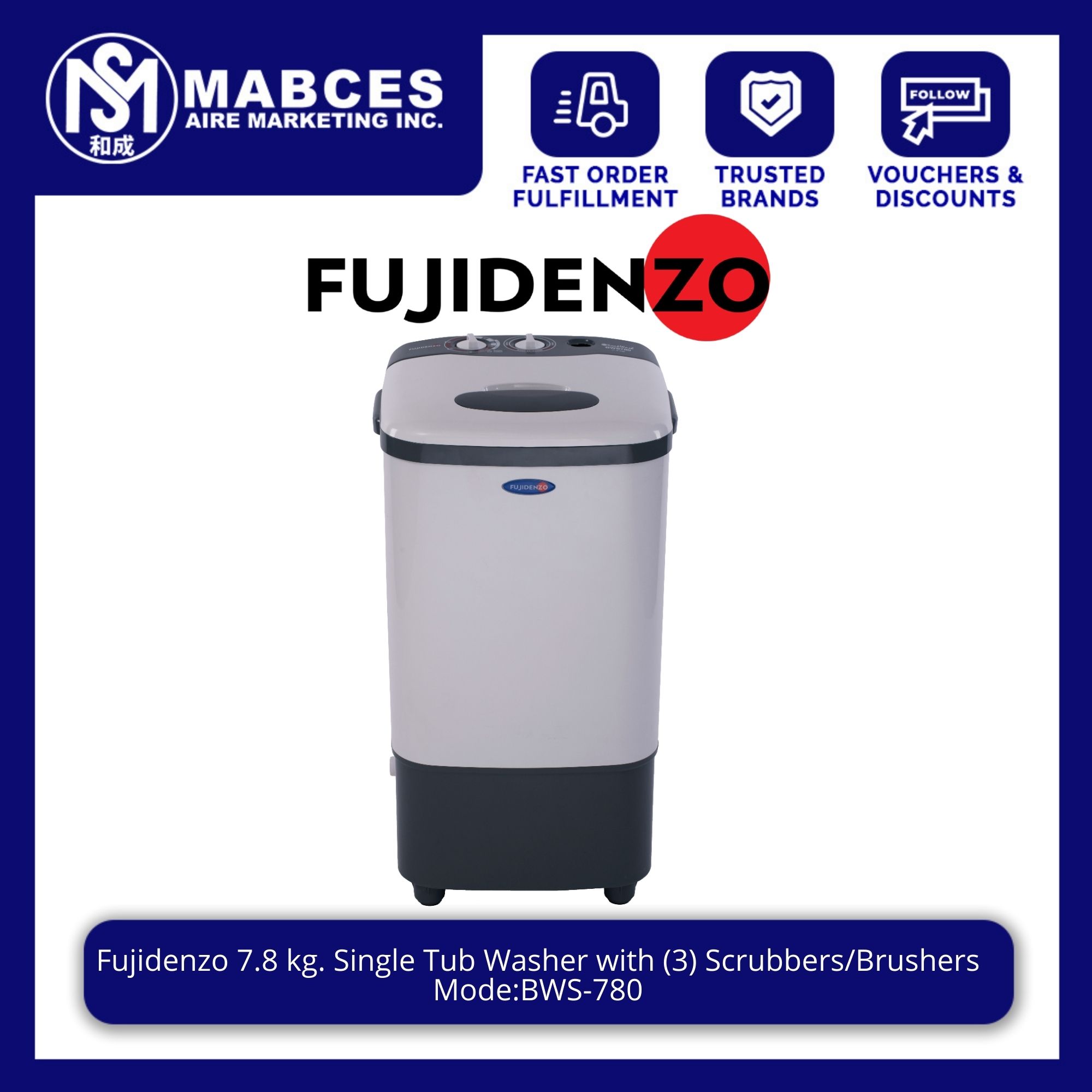 fujidenzo washing machine 10kg