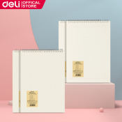 Deli Spiral Notebook - 80 Sheets, Horizontal/Grid, 1PC
