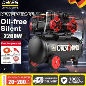 DEKES 2200W 50L Silent Oil-Free Air Compressor