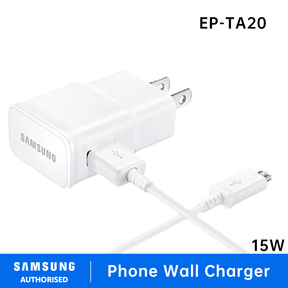 Samsung Travel Charger Adapter Original 15W Fast Charger USB Adapter Whit 2A Micro Cable For S8+ S9 S10 Note 8 9