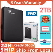 WD Elements Portable Hard Drive - 1TB/2TB USB3.0 HDD