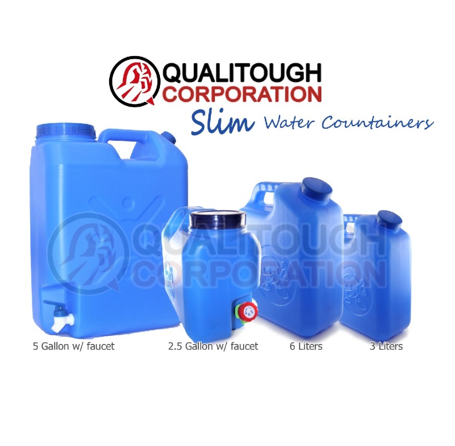 5 gallon slim water container for sale