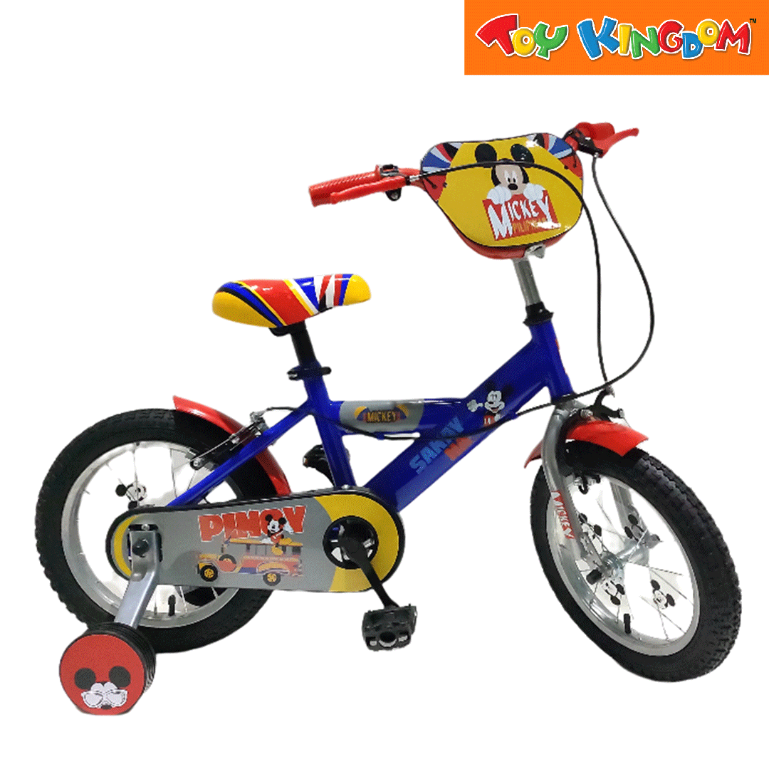 Mickey mouse bicycle with training wheels sale