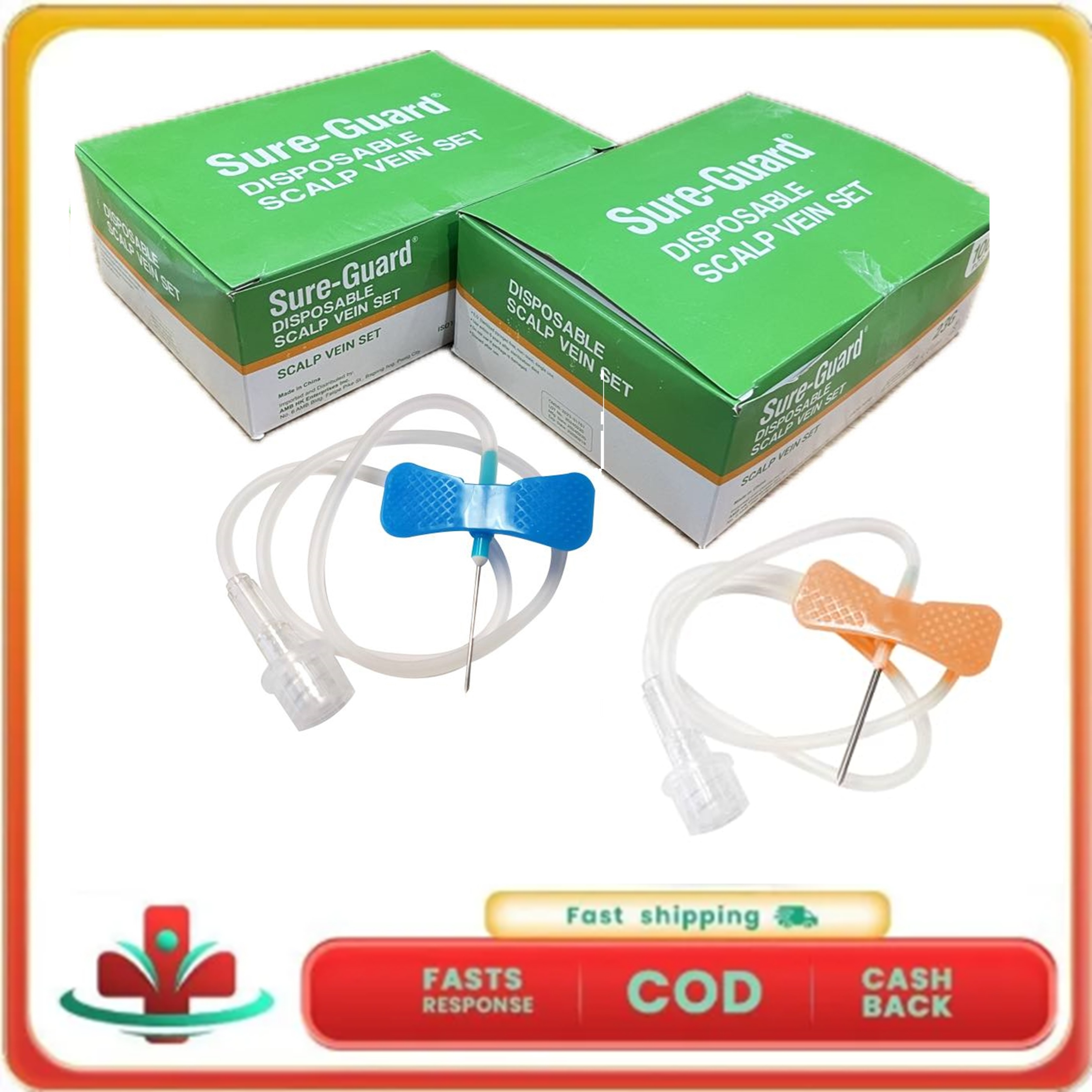 Butterfly Needle Scalp Vein Set Gauge 23 or Gauge 25 ideal for Glutathione  injection