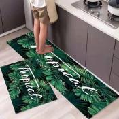 Absorbent Slip-resistant Kitchen Mats Set by Doormart