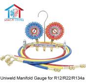 Uniweld Brass Manifold Gauge QAL3SM-5 for R22/R134a