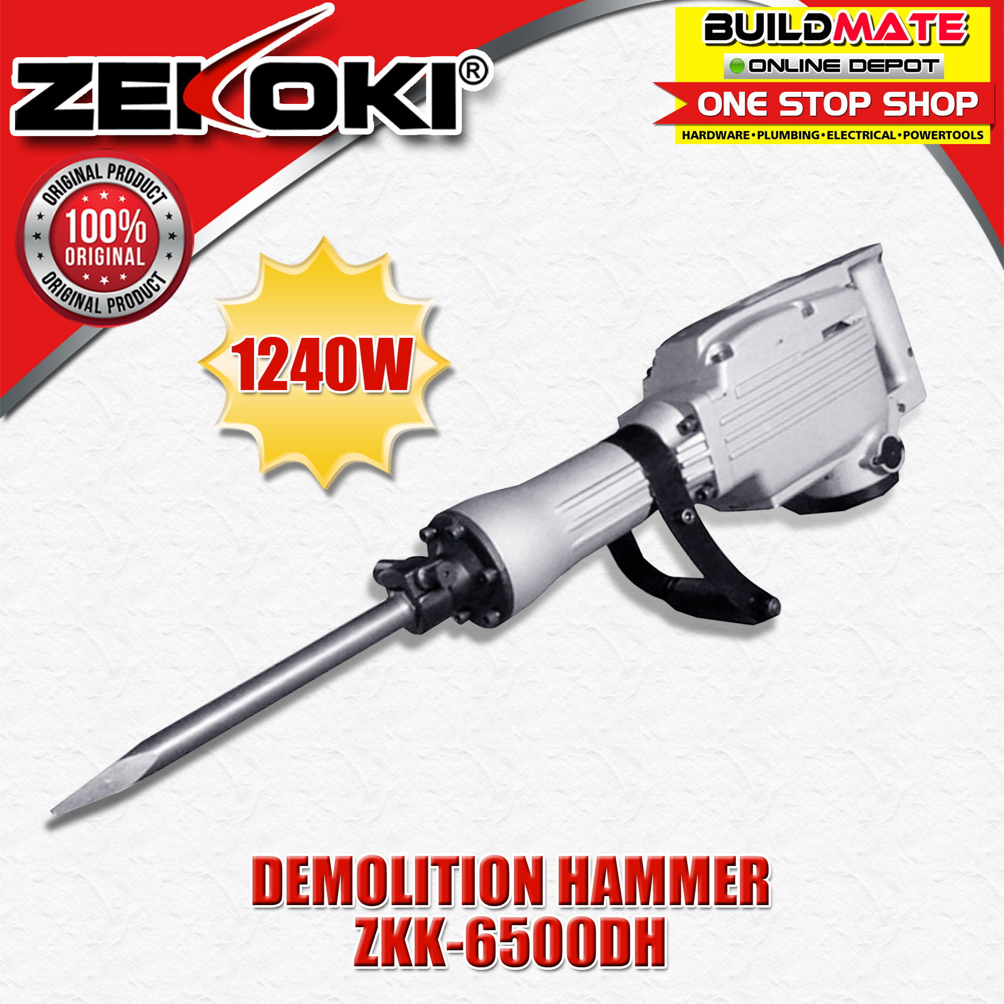 ZEKOKI Demolition Hammer 1240W ZKK 