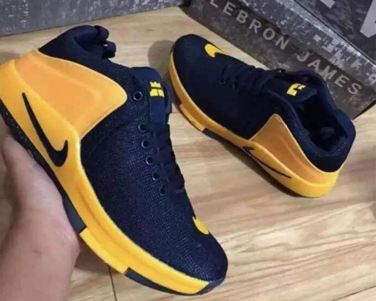 yellow lebron james shoes