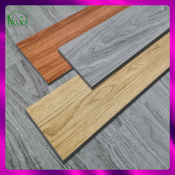 Vinyl Wood Grain Floor Stickers - Waterproof Self-Adhesive Tiles