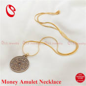 LS Money Amulet Long Chain Necklace N0422