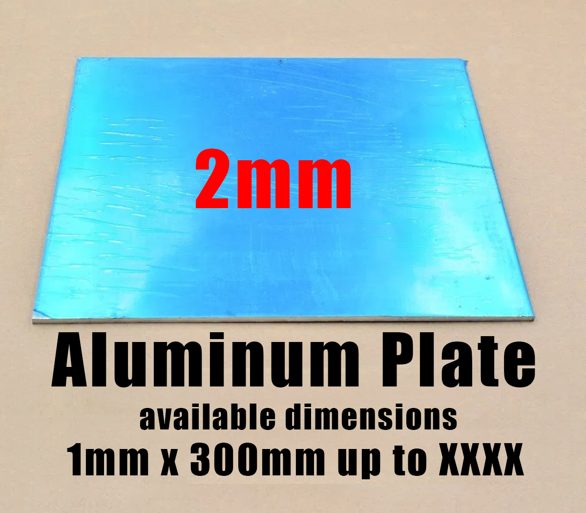 Aluminum Plate Sheet Regular 1mm x 300mm x XXXmm | Lazada PH