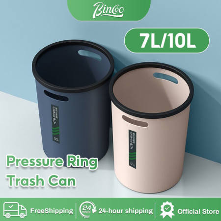 Creative Pressure Ring Trash Can - 10L BINCOO