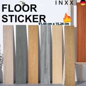 Inxx Pvc Floor Stickers Waterproof Removable Vinyl Floor Tiles Planks Wood Grain Shlef Adhesive Decals Wallpaper For 91.44 CM * 15.24 CM