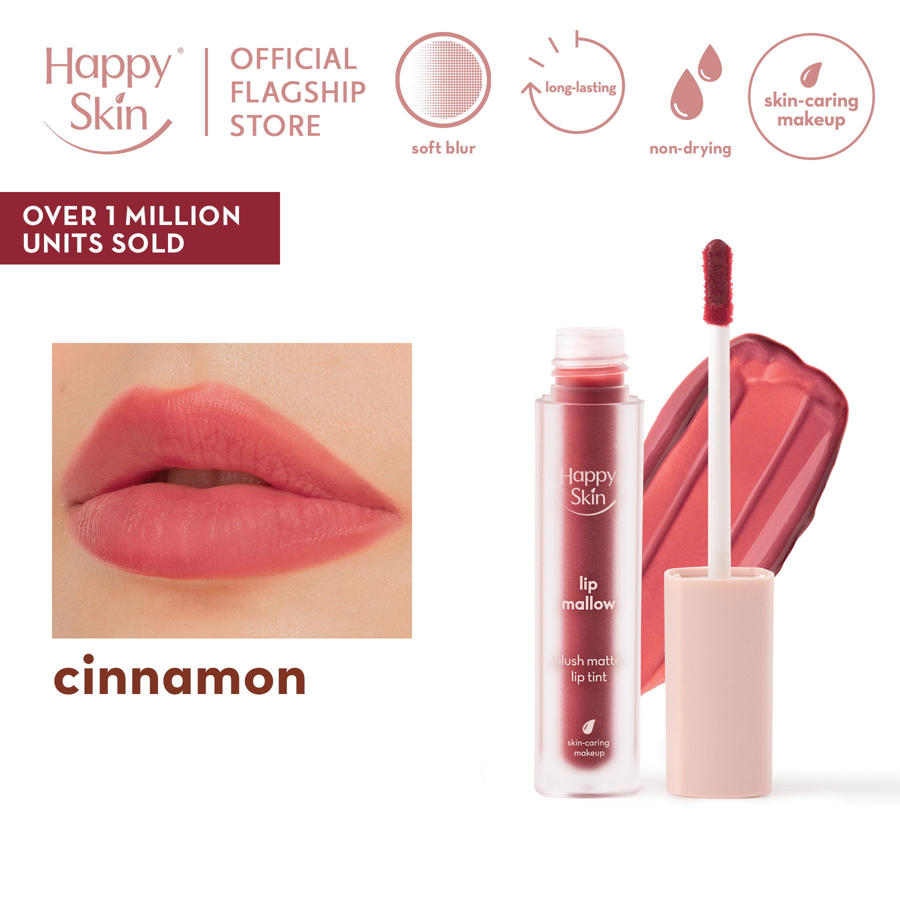 Discount on Happy Skin  shoes - SKU: Happy Skin Lip Mallow Coffee Tint in Cinnamon