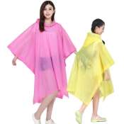 Unisex Hooded Raincoat Cape Poncho for Adults - Waterproof