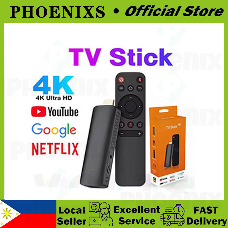 Phoenix 4K TV Stick with Chromecast, Android 10, Voice Control