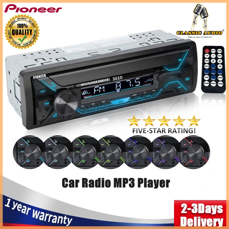 Pioneer SHD Car Radio MP3 Player with Bluetooth - Classic Audio