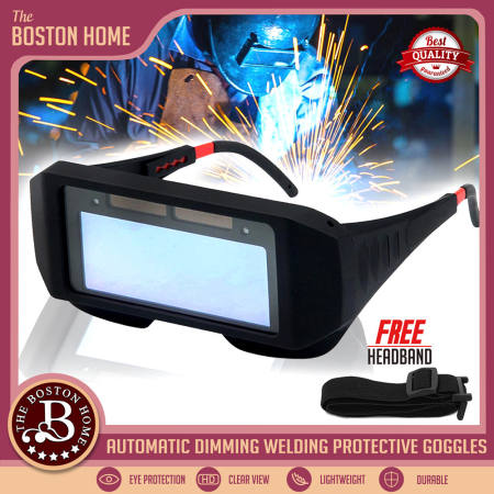 Boston Solar Welding Goggles: Protective Auto Darkening Glasses