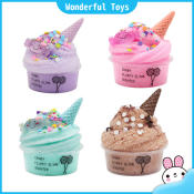 Wonderful Toys 100ml Slime Kit Adult Kid Cute Candy Ice Cream Slime Clay Plasticine Mud Decompression Toy