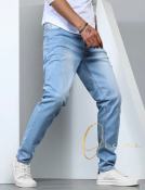 ONEME#COD Light Blue Skinny Jeans - Men's Stretchable Pants