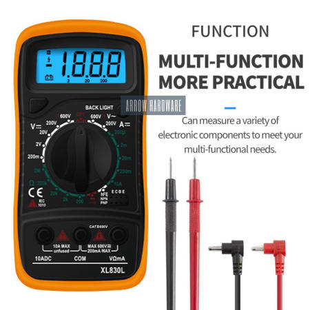 NEXA XL830L Digital Multimeter - Volt Meter Ammeter Ohmmeter