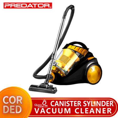 PREDATOR Canister Vacuum Cleaner: Powerful, Quiet, Perfect for Pet Hair