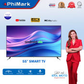 PhiMark 55" 4K Frameless Android 11 Smart LED TV