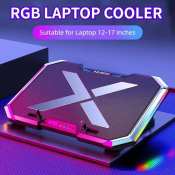 Q8 Gaming RGB Laptop Cooler with 6 LED Fans