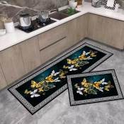 Printed Non-Slip Kitchen Floor Mat by 2in1floormat