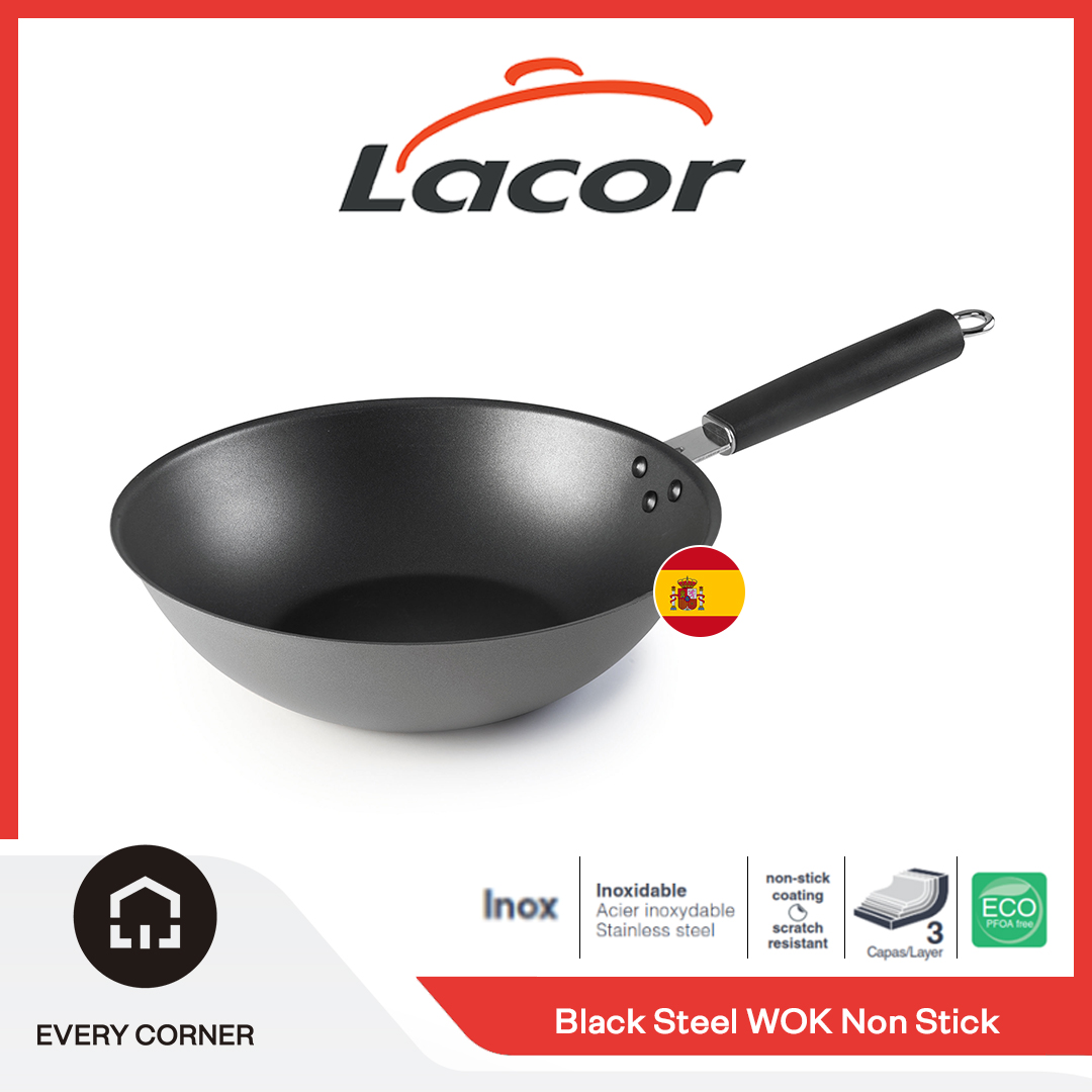 Ferrum Carbon Steel Non-stick Pan - 9.4 – Lacor Home